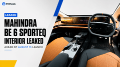 Mahindra BE 6 SPORTEQ Interior Leaked Ahead Of August 15 Launch